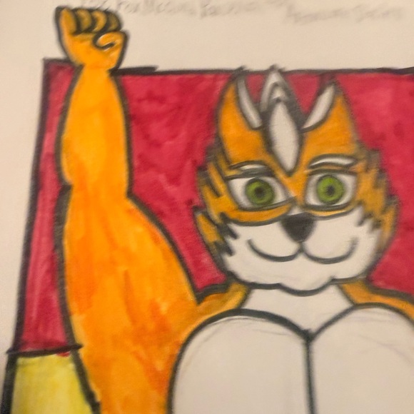 Colorful Fox Drawing - Picture 10 of 10